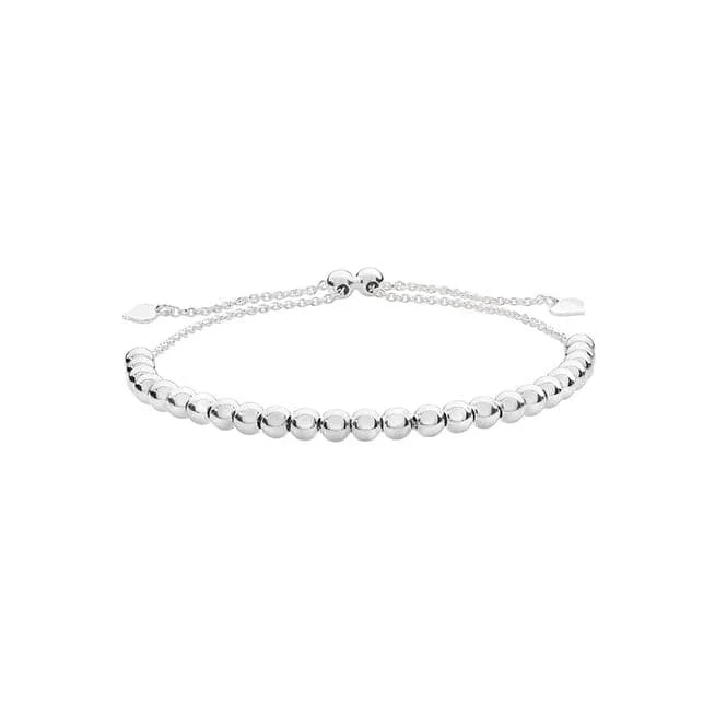 women’s bracelet with tree of life charm-Acotis Silver Jewellery Ladies Bead Pull Style Bracelet G2648