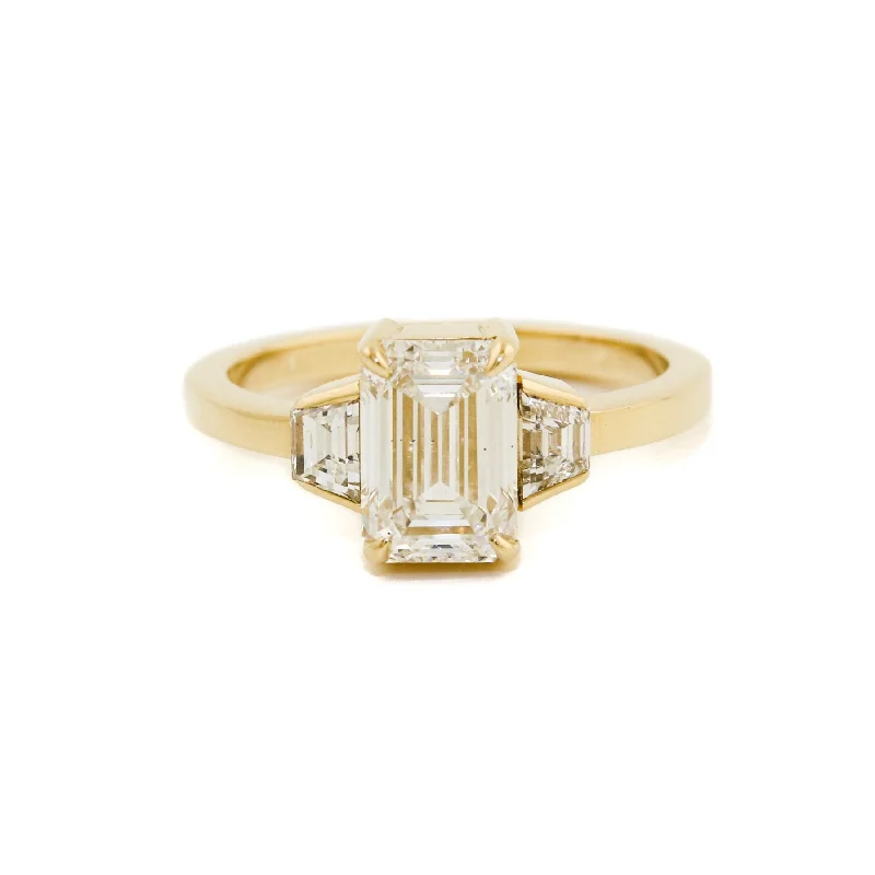 men’s rings with gemstones and diamonds for wedding-The Eva 14K Gold Diamond Ring