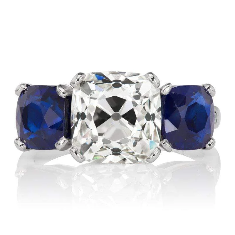 vintage engagement rings with sapphire stones-Cersei 3.88