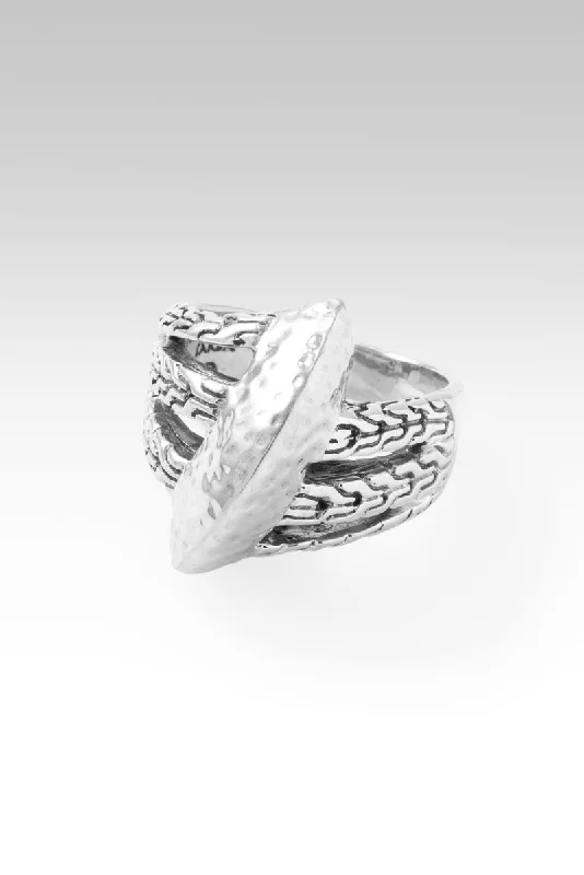 silver wedding rings for couples with sapphires-Firm Foundation Ring™ in Chainlink