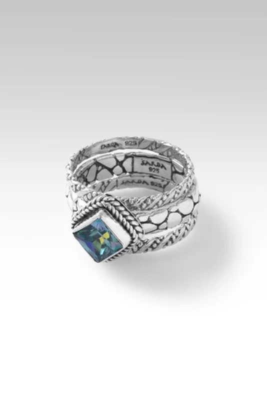 vintage wedding bands with diamonds and sapphires-Forgiveness Heals Ring™ in Bali Crush™ Mystic Topaz