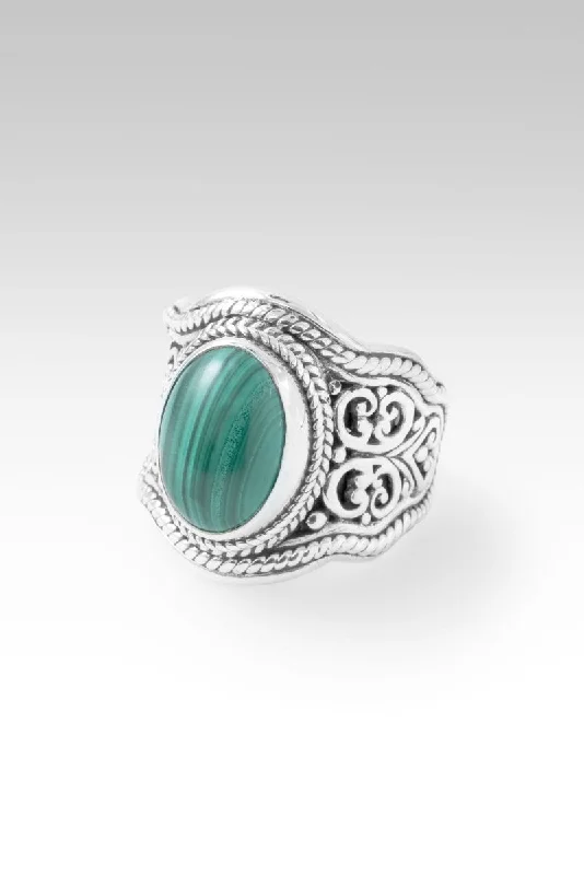 men’s vintage engagement rings with diamonds-Fullness of Joy Ring™ in Malachite