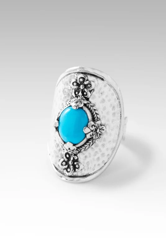 vintage promise rings for couples-Garden Dreams Ring II™ in Sleeping Beauty Turquoise