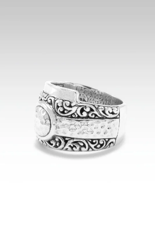 platinum wedding bands with rubies for men-Graceful Serenity Ring™ in Tree of Life