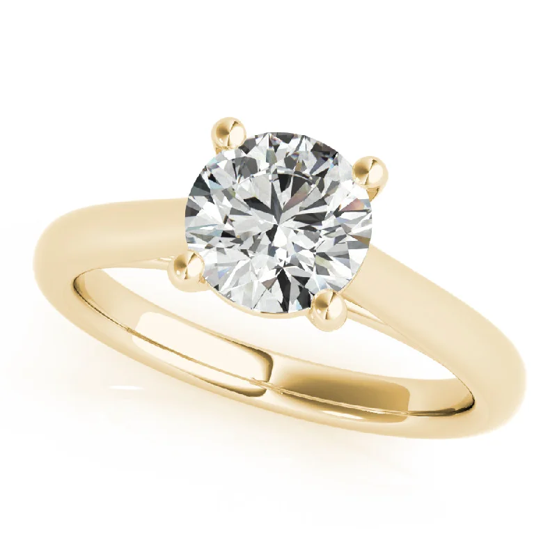 classic engagement rings with diamonds for women-Hannah Round Solitaire Engagement Ring Setting