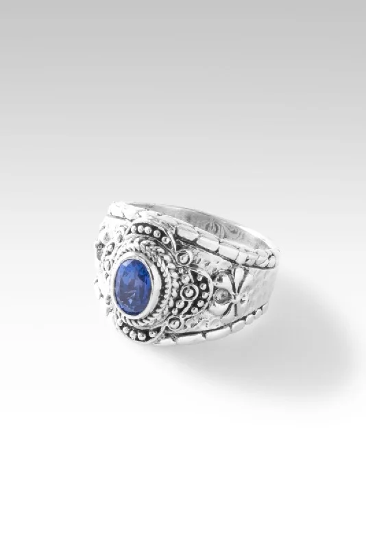 men’s gold engagement rings with sapphires-Hope Remains Ring™in Ceylon Blue Sapphire