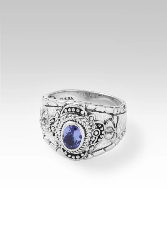 custom engagement rings with rubies for men-Hope Remains Ring™in Tanzanite