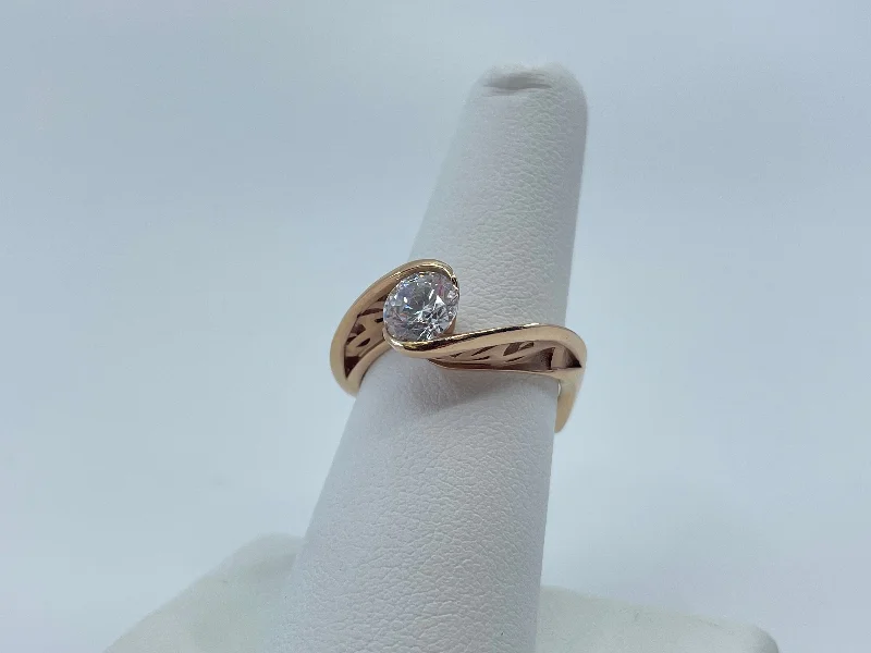 women’s rings with birthstones and diamonds-Sincerity Engagement Ring