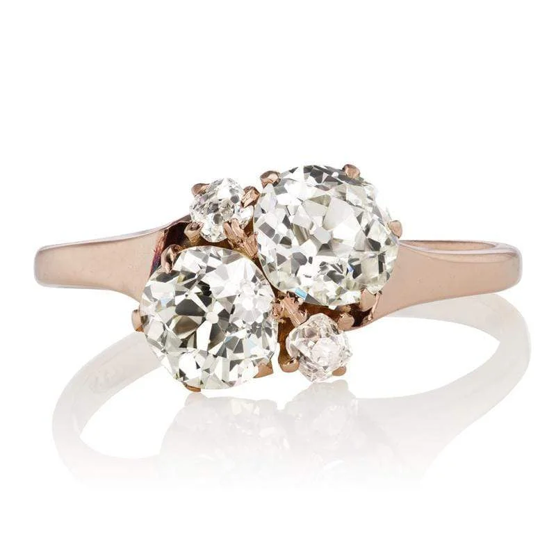 classic engagement rings with diamonds for women-Elvira