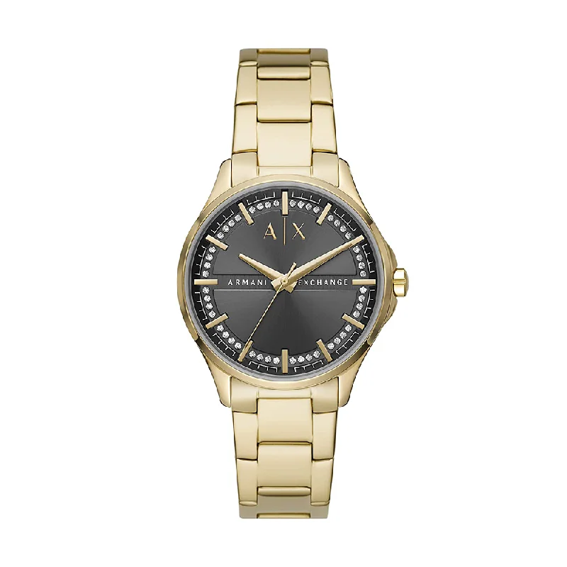 men's watches with sleek, polished look and metal bands -Armani Exchange Analog Gray Dial Women's Watch-AX5257