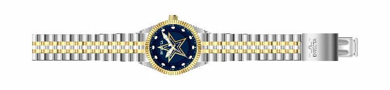 luxury watches with gold and silver combination for men -Band For Invicta NFL 42461