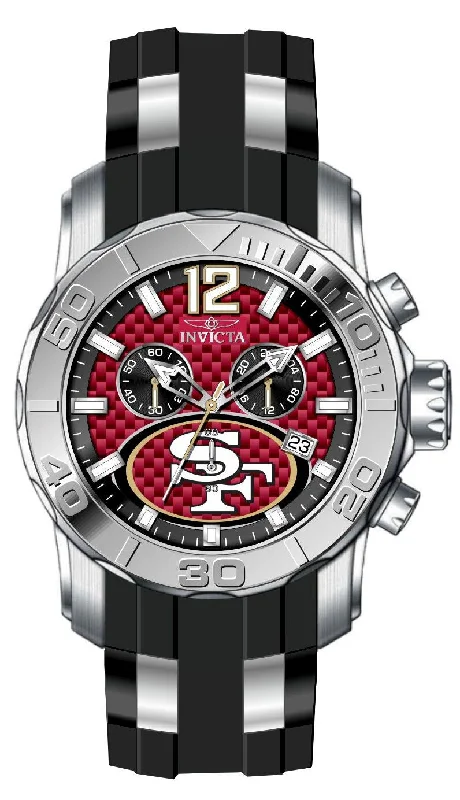 sleek men’s watches with thin metal bands -Band For Invicta Pro Diver  Men 48003