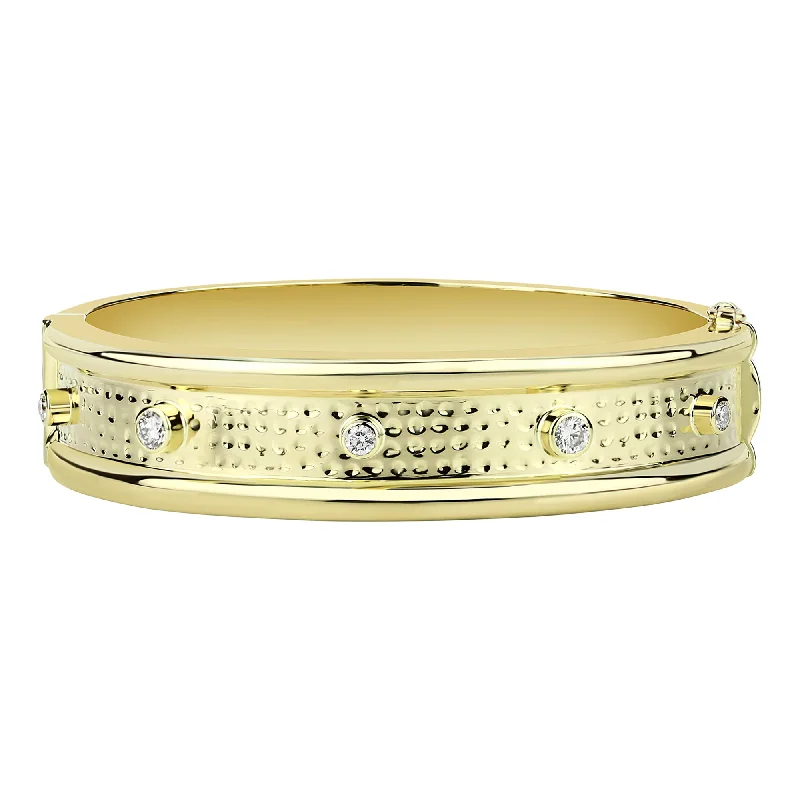 personalized wedding rings with sapphires-Bangle - Diamond (2310F)