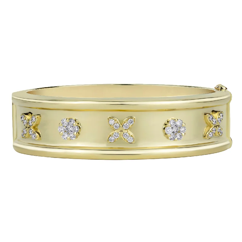 women’s rings with emeralds and diamonds-Bangle - Diamond (2372E)