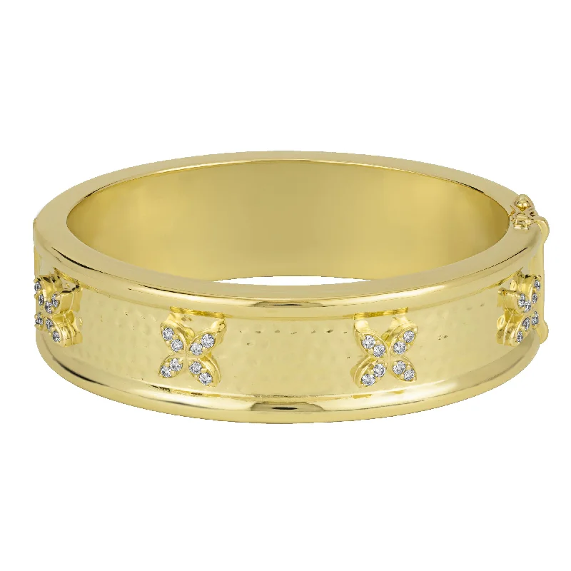 women’s wedding rings with birthstones-Bangle - Diamond (2374B)