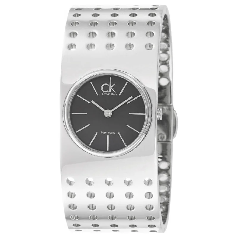 high-end digital watches with fitness tracking features -Calvin Klein Grid Women's Quartz Watch K8324107