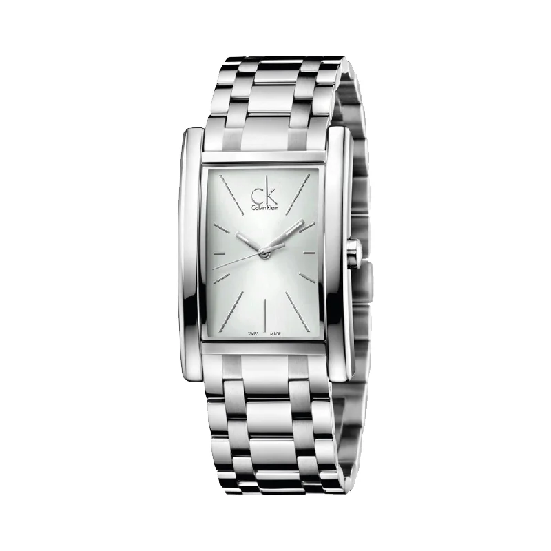 luxury sport watches for men with multiple features -Calvin Klein Refine Silver Dial Stainless Steel Men's Watch K4P21146