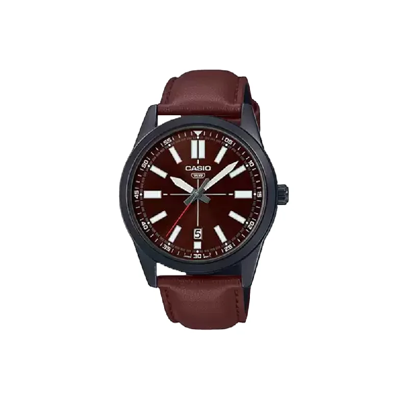 men’s luxury watches with automatic movement -Casio ENTICER MEN MTP-VD02BL-5EUDF - A1946