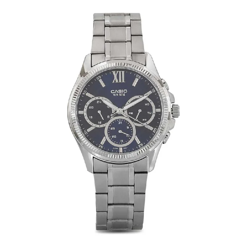 men's watches with luxury designs for collectors -Casio Enticer Mens Blue Dial Men's Watch - A1773