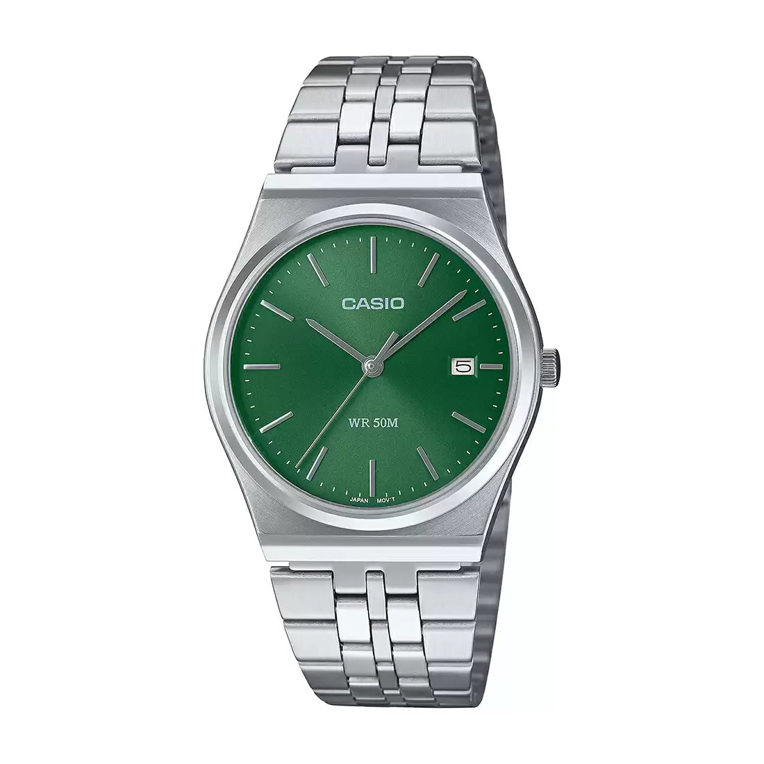 men's watches with robust build and sporty design -Casio Enticer Analog Green Dial Men MTP-B145D-3AVDF (A2236)