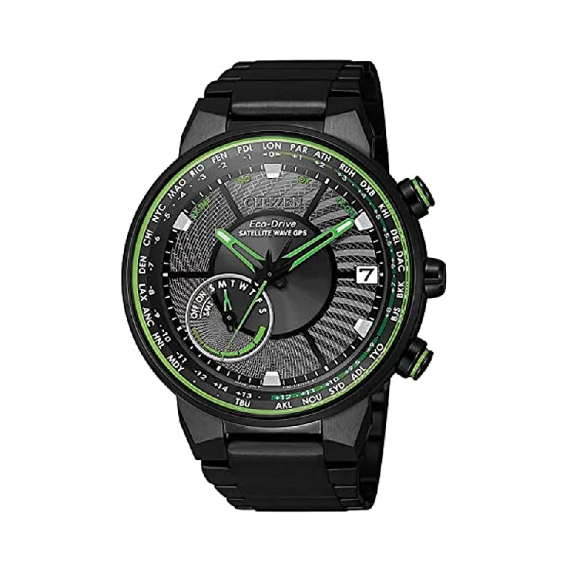 solar-powered women’s watches with modern look -Citizen Eco-Drive SATELLITE WAVE-GPS CC3075-80E Men Watch