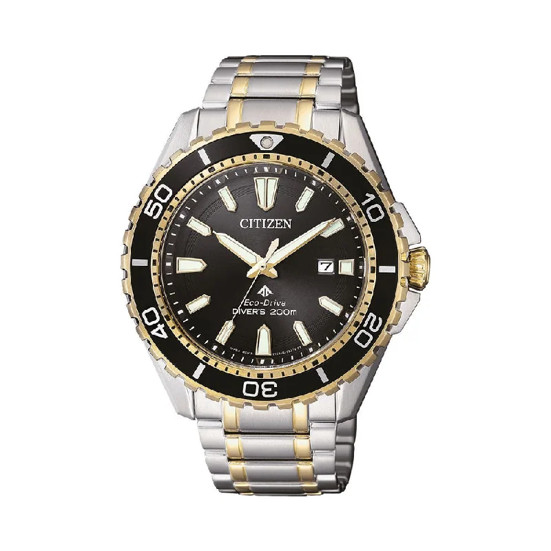 men’s watches with elegant black leather and silver accents -Citizen PROMASTER, Eco-Drive BN0194-57E Men Watch