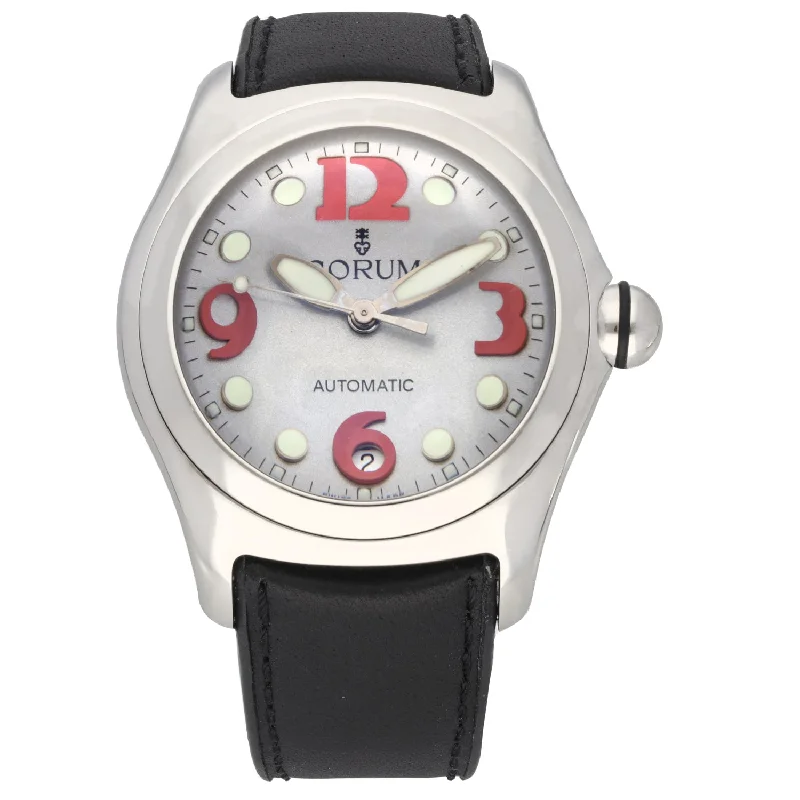 eco-friendly watches for women with sustainable design -Corum Bubble 82.150.20 45mm Stainless Steel Watch