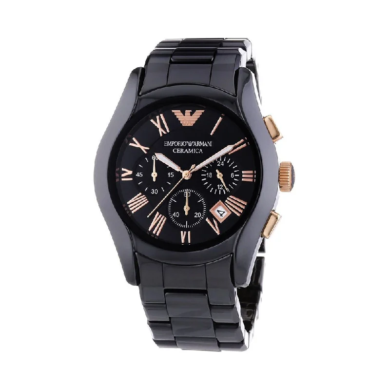 eco-conscious watches for men with leather straps -Emporio Armani AR1410 Men Watch