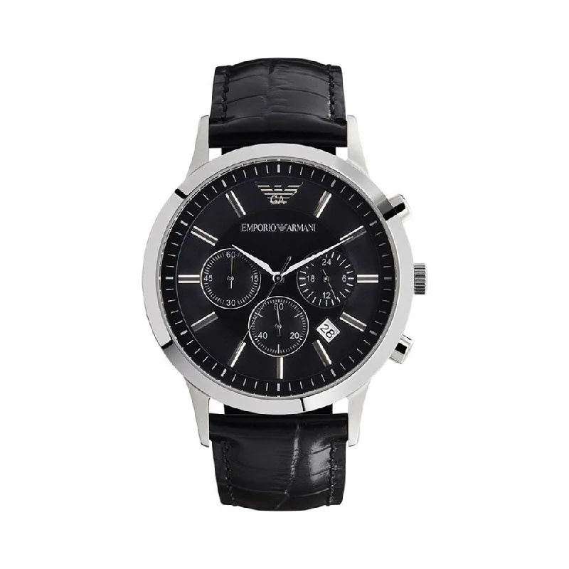 men's watches with premium rubber straps for sport -Emporio Armani AR2447 Men Watch