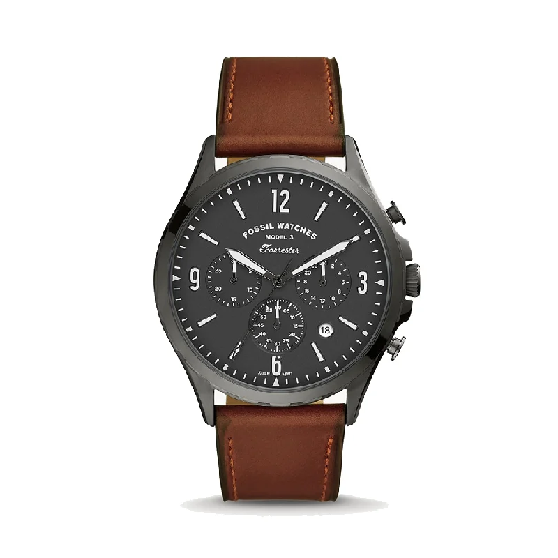 best watches for women with slim and sleek design -Fossil FS5815 Forrester Analog Grey Dial Men's Watch