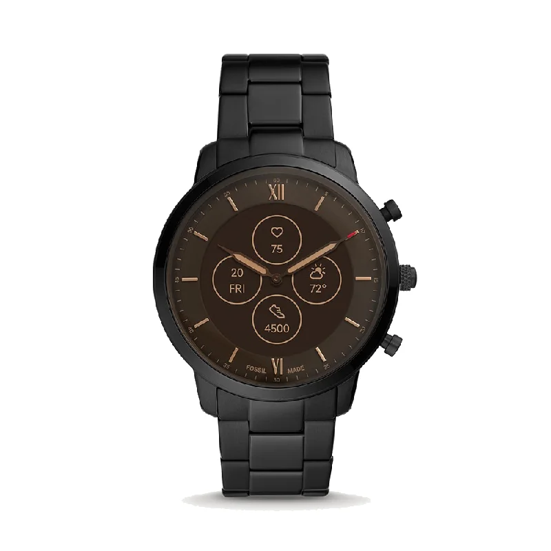 eco-friendly watches for women with sustainable design -Fossil FTW7027 Men's Neutra Hybrid HR Smartwatch