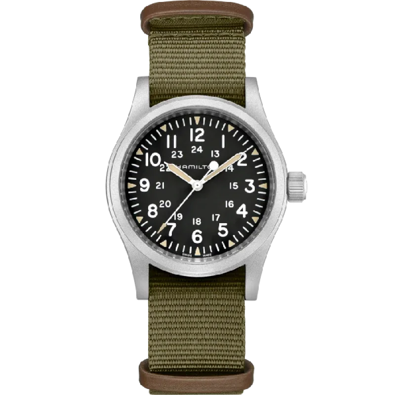 men's watches with rugged design for outdoor adventures -Hamilton Khaki Field Mechanical