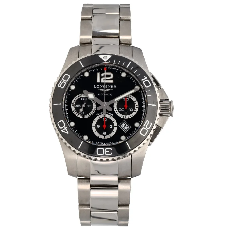 high-end digital watches with fitness tracking features -Longines Hydro Conquest L3.883.4 43mm Stainless Steel Watch