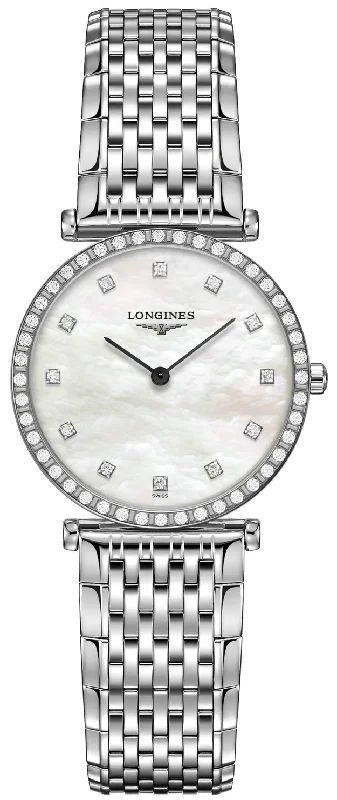 women’s watches with crystal details and elegant dials -Longines La Grande Classique Quartz 29mm Women's Diamond Watch L4.523.0.87.6