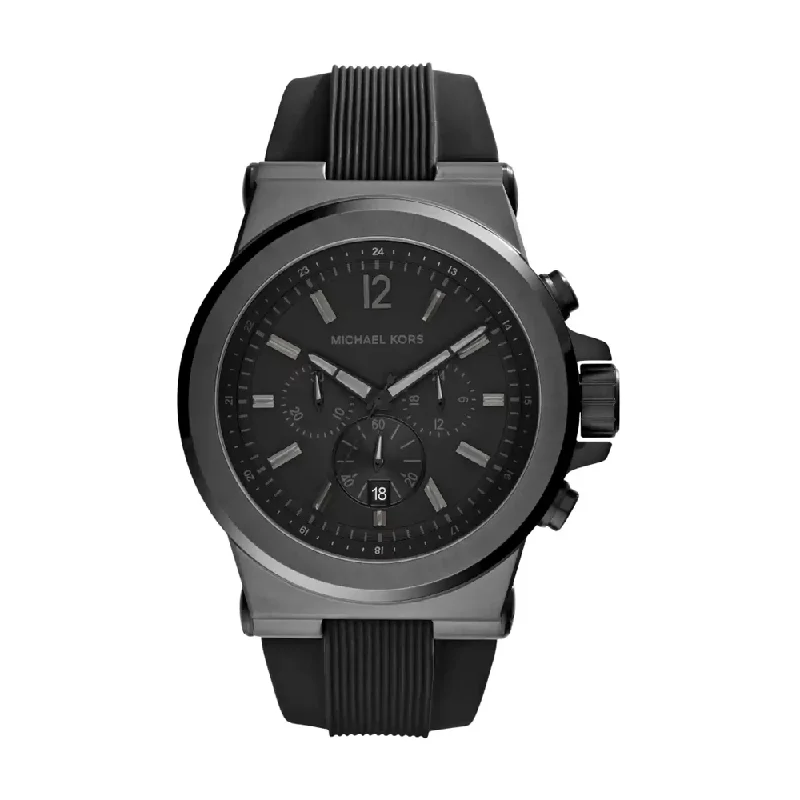 stylish watches for women with minimalist bands -Michael Kors Dylan Round Analog Black Dial Men's Watch - MK8152