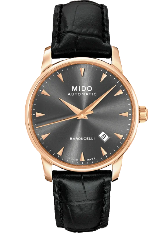 men's watches with interchangeable bands for versatility -Mido Baroncelli