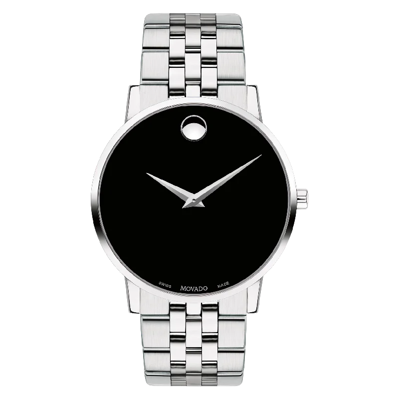 sleek men’s watches with thin metal bands -Movado Museum Classic