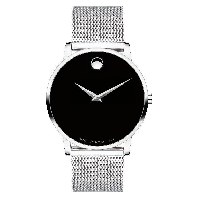 stylish watches with leather straps and classic look -Movado Museum Classic