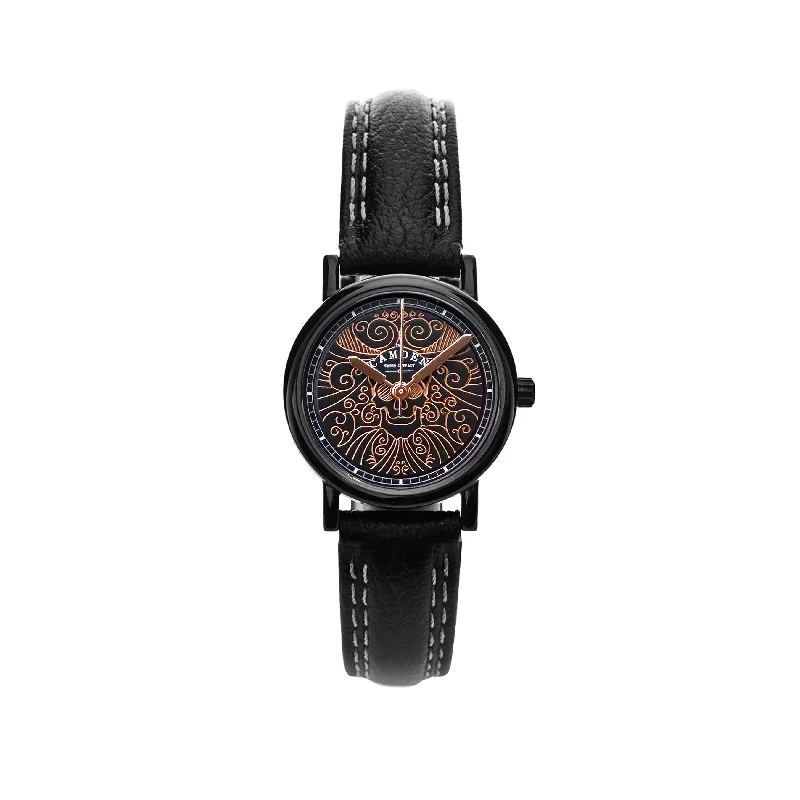 men's watches with vintage design and leather strap -No.24 Memento Mori