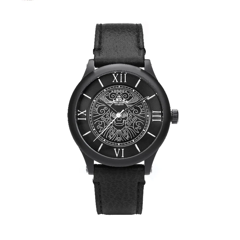 high-end digital watches with fitness tracking features -No.253 Memento Mori Steel and Black