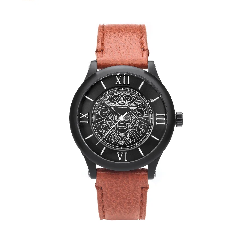 best watches for women with interchangeable leather straps -No.253 Memento Mori Steel and Tan