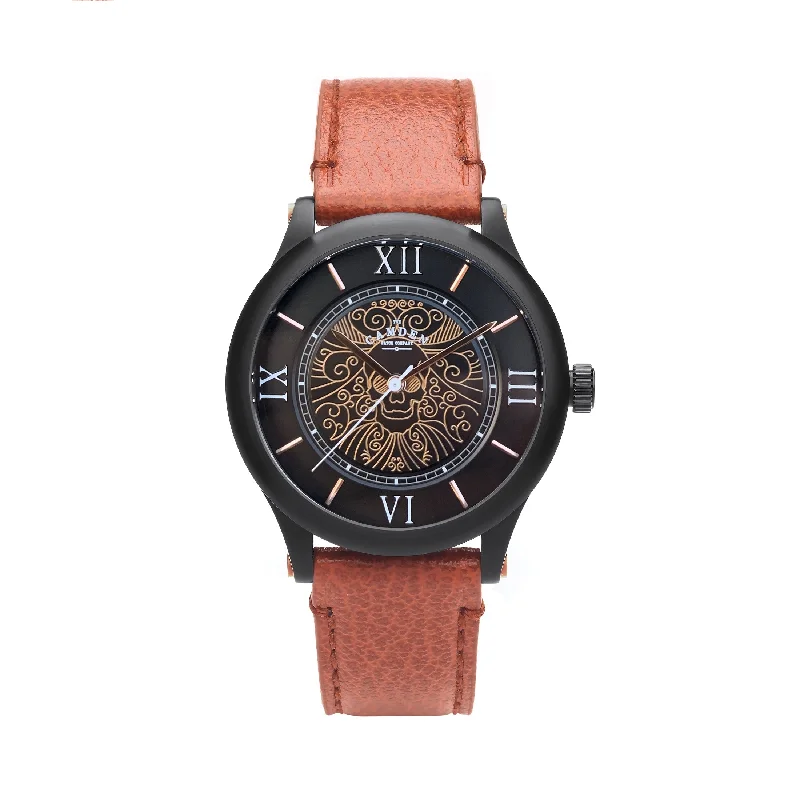 men's watches with detailed dials and simple designs -No.253 Memento Mori Rose Gold and Tan