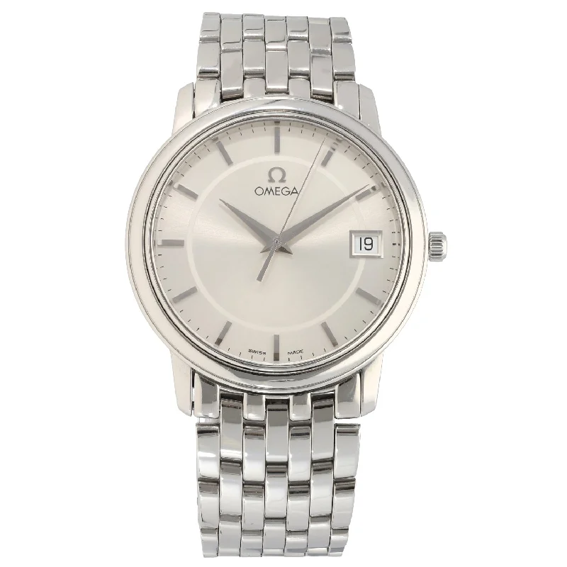 women’s watches with crystal accents and minimalist style -Omega De Ville 4510.31.00 34.4mm Stainless Steel Watch