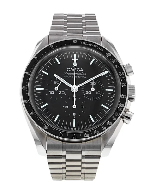 women’s watches with elegant gold design and diamond markers -Omega Speedmaster Chronograph Hand Wind Black Dial Men's Watch