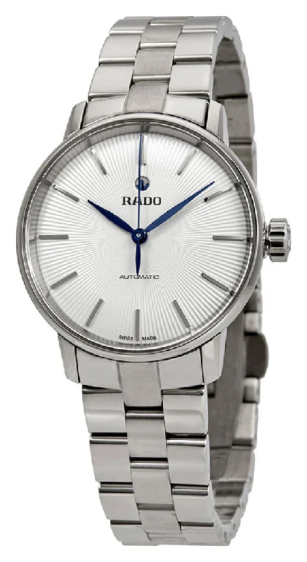 women’s watches with crystal details and elegant dials -Rado Coupole Classic S White Dial Stainless Steel Automatic Womens Watch R22862043