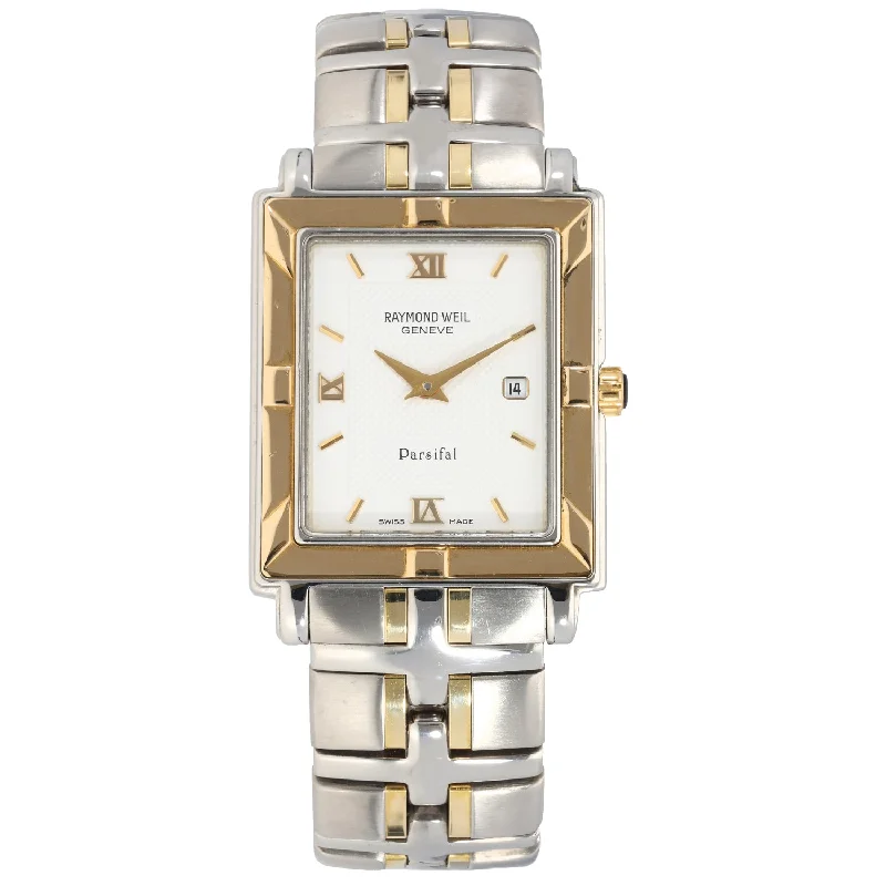 watches for women with slim bands and stylish face -Raymond Weil Parsifal 9330 21mm Bi-Colour Watch