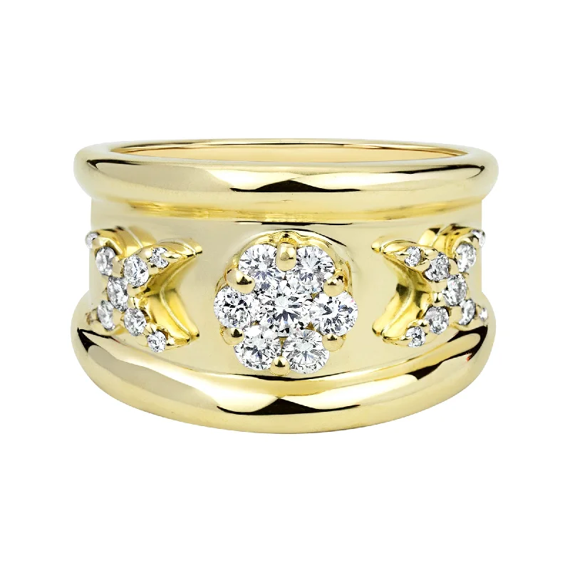 gold wedding rings for men with rubies-Ring - Diamond (2317B)