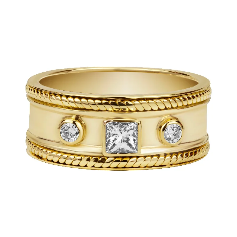 luxury gold rings with sapphires for women-Ring - Diamond (2375A)