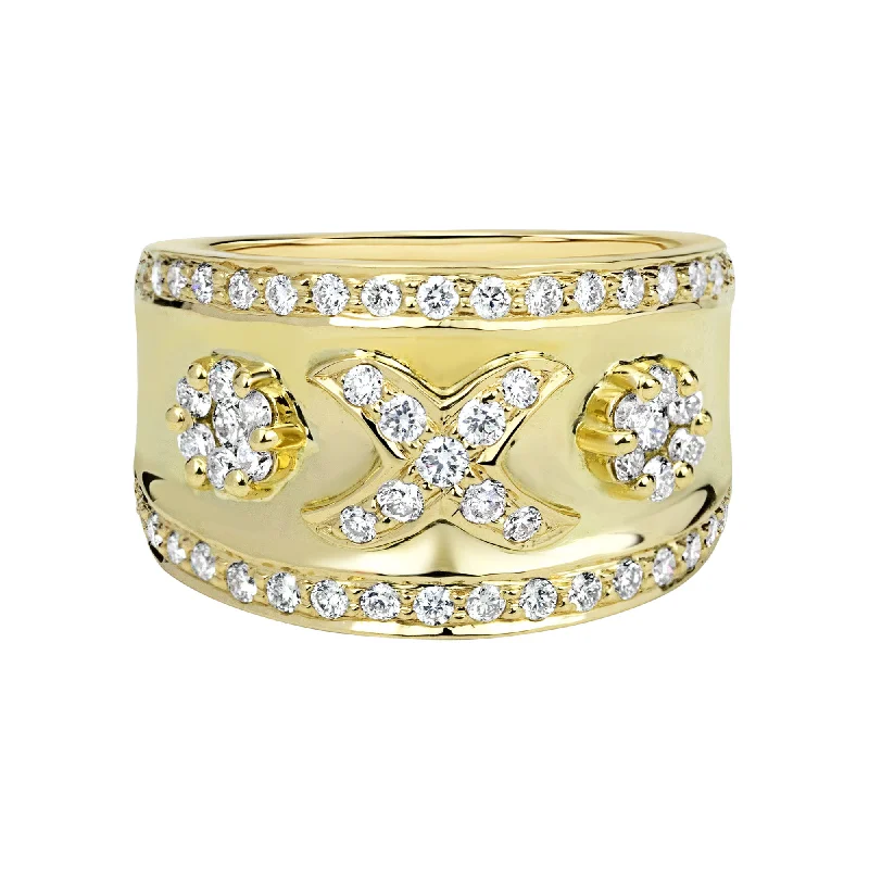 wedding rings with diamonds for women-Ring - Diamond In 18k Gold