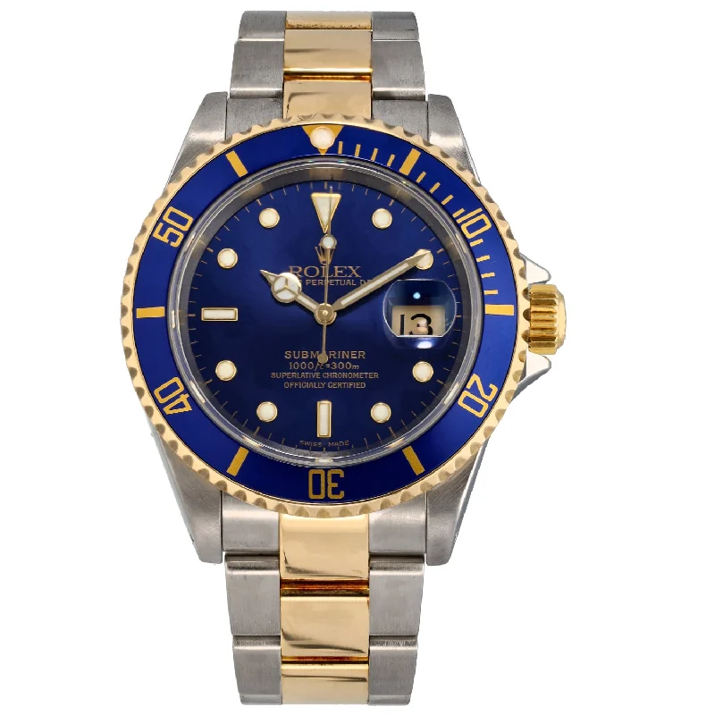 women's watches with ceramic and gold combination -Rolex Submariner 16613 40mm Bi-Colour Watch